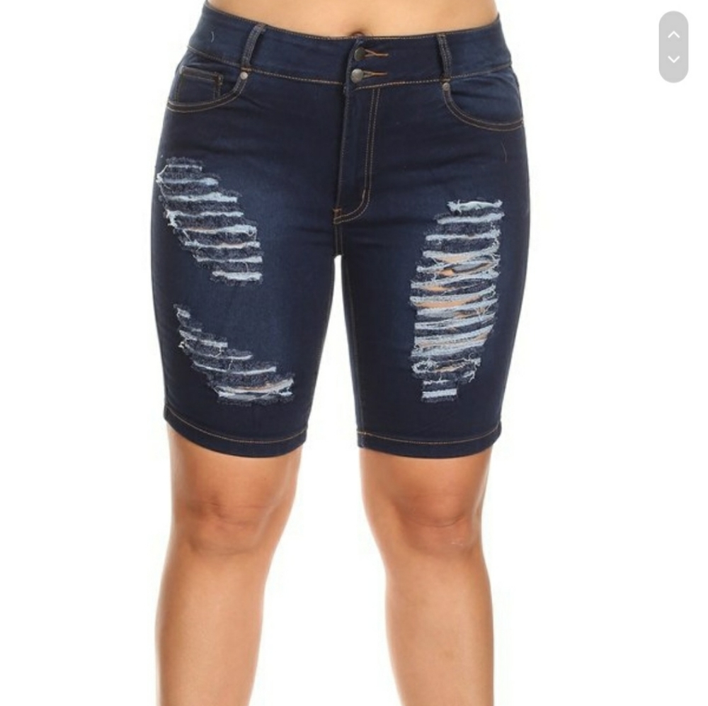 Blue jean shorts